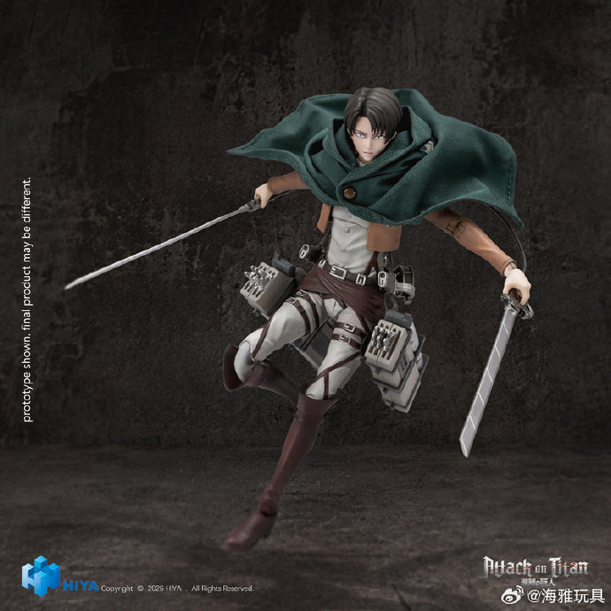 【Pre-Order】Hiya Toys EXQUISITE BASIC Series: Attack on Titan - Levi Ackerman 1/12 Scale Articulated Figure