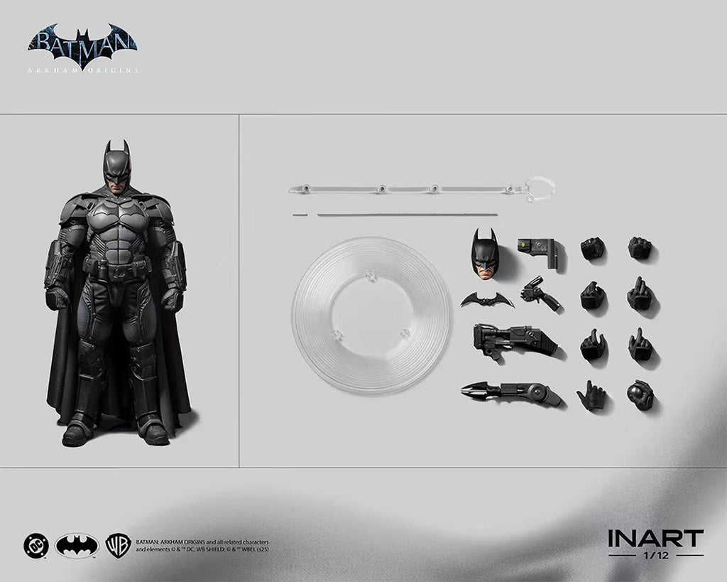 [In Stock] INART Batman: Arkham Origins Batman 1/12 Scale Action Figure&nbsp;