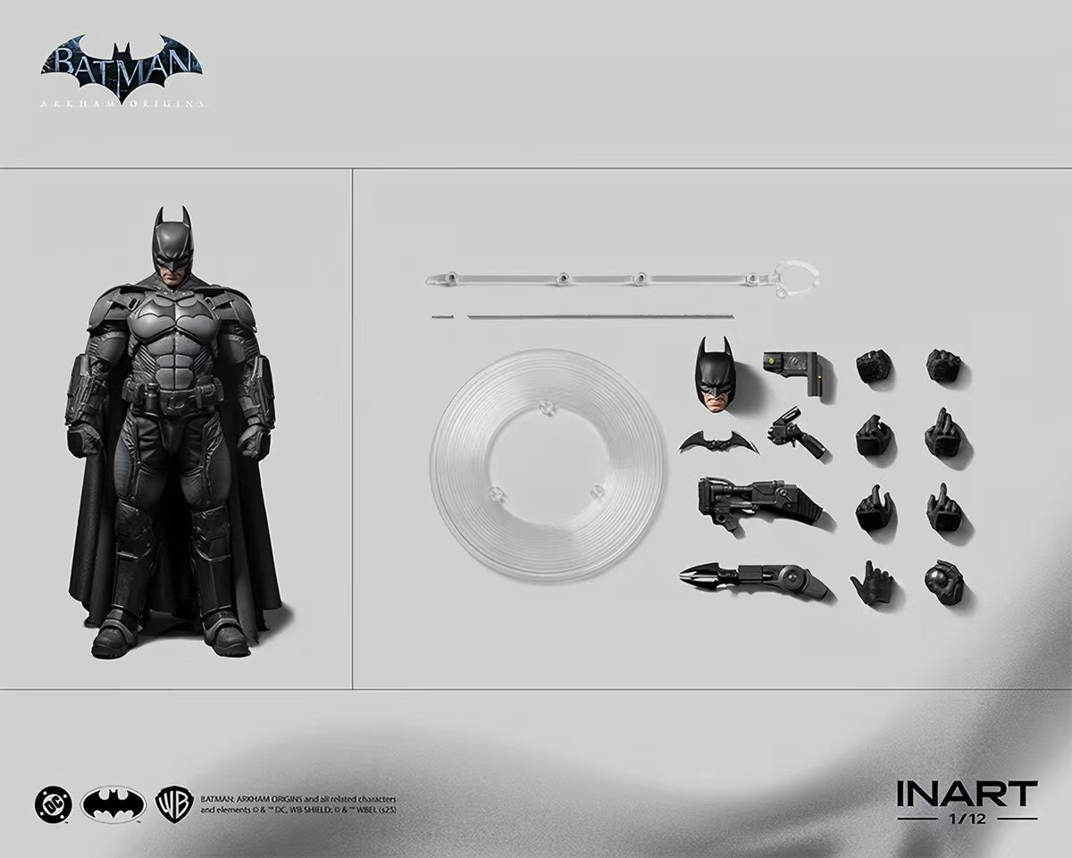 [In Stock] INART Batman: Arkham Origins Batman 1/12 Scale Action Figure&nbsp;