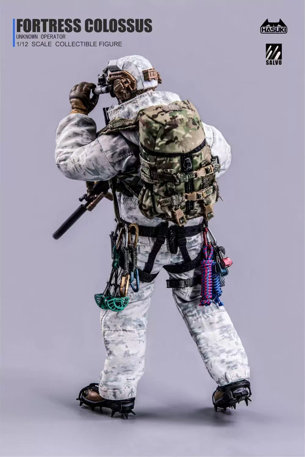 [In Stock] HASUKI 1/12 Black Ops Camouflage Articulated Action Figure Special Forces
