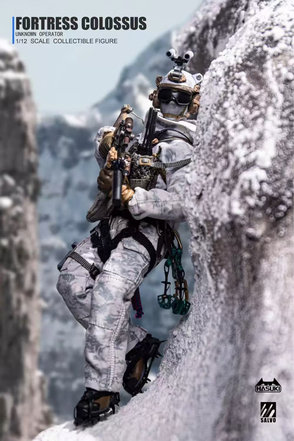 [In Stock] HASUKI 1/12 Black Ops Camouflage Articulated Action Figure Special Forces