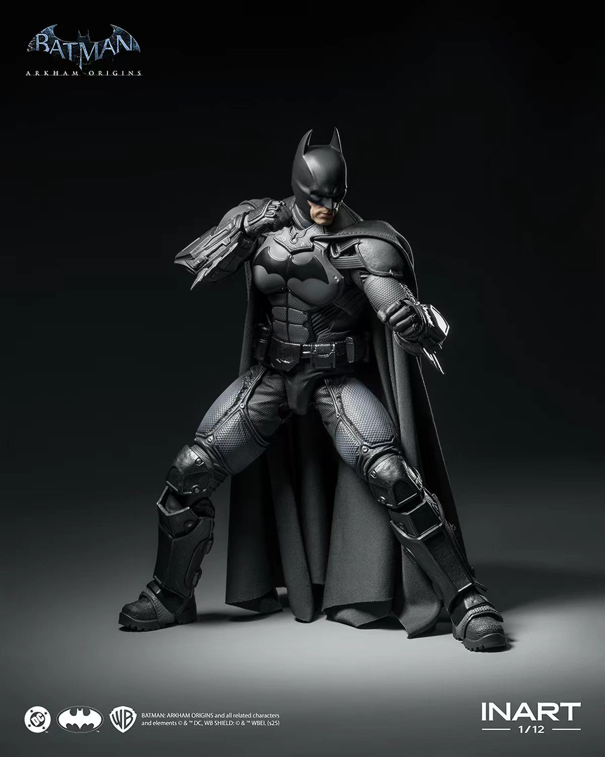 [In Stock] INART Batman: Arkham Origins Batman 1/12 Scale Action Figure&nbsp;