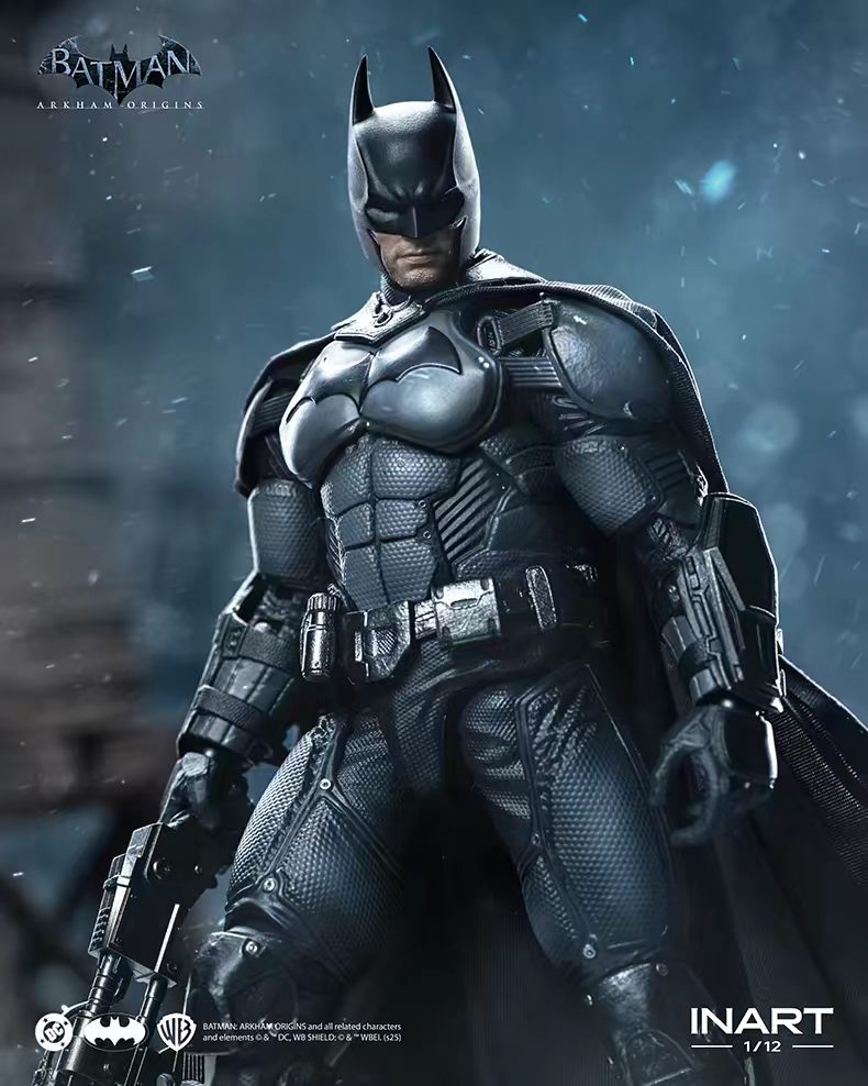 [In Stock] INART Batman: Arkham Origins Batman 1/12 Scale Action Figure&nbsp;