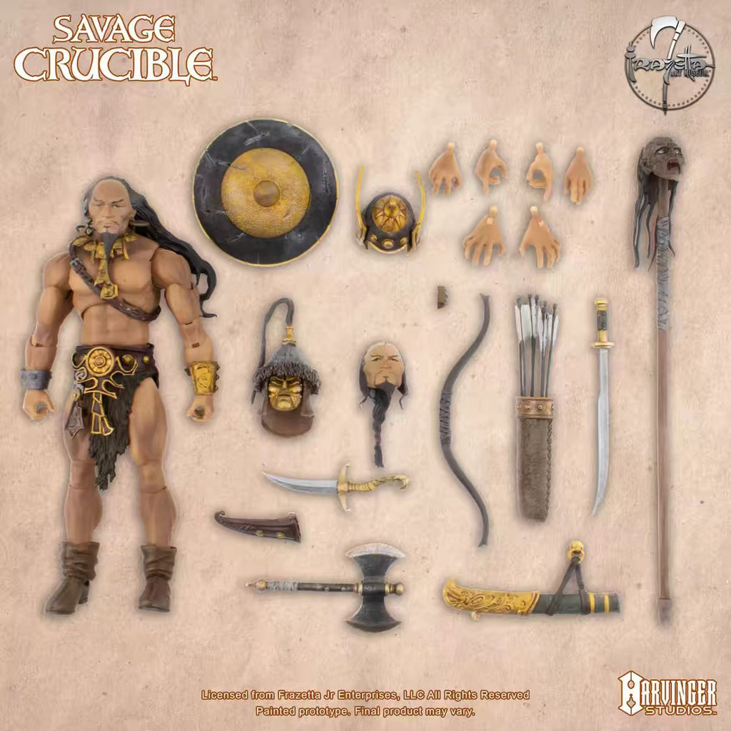 【Pre-Order】Harvinger Studios Savage Forge 4-Wave Khan Snake Man 7-inch Articulated Figure