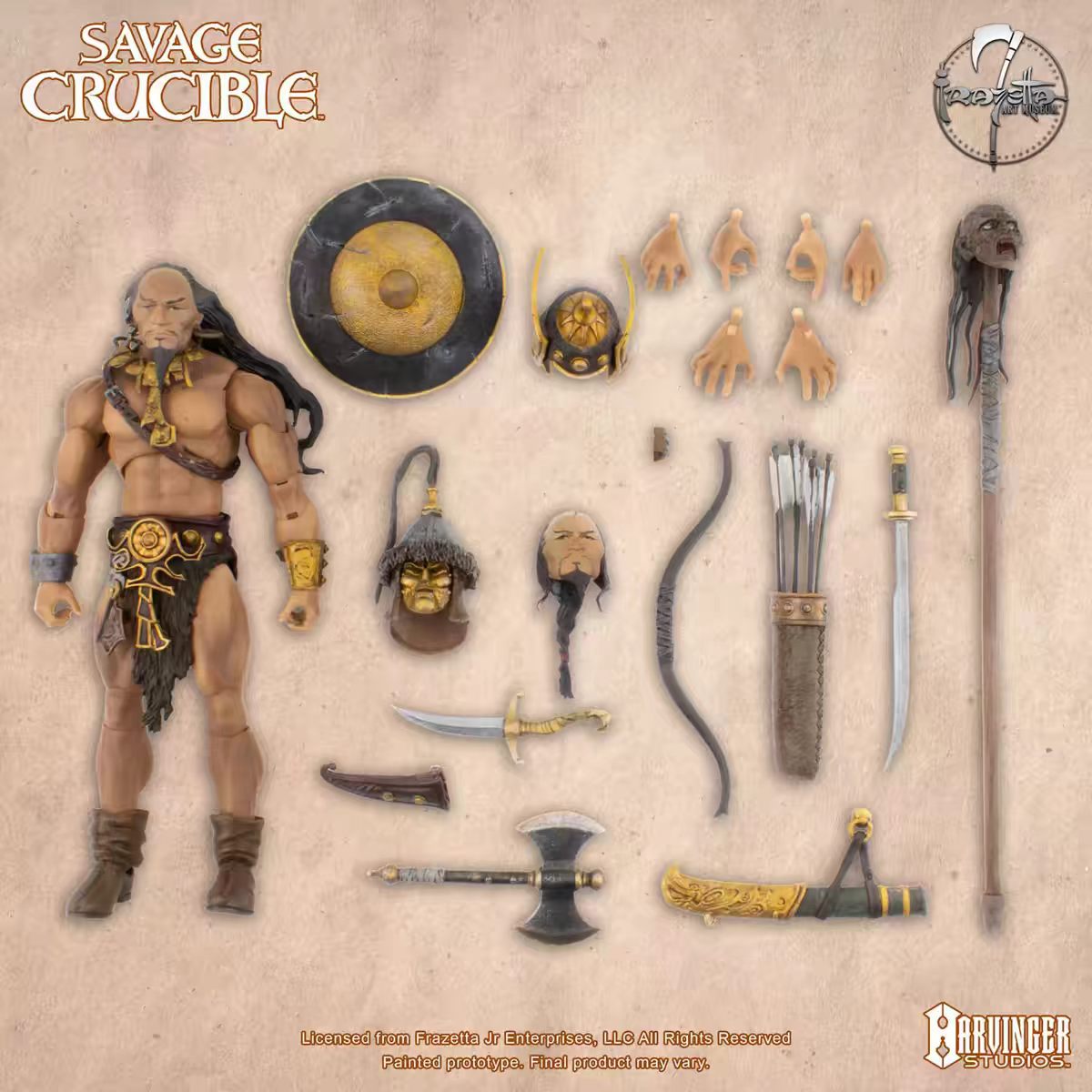 【Pre-Order】Harvinger Studios Savage Forge 4-Wave Khan Snake Man 7-inch Articulated Figure