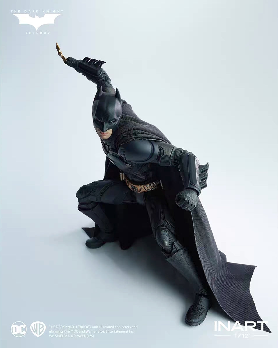 【In Stock】INART Batman: The Dark Knight Rises - Bale Batman 1/12 Scale Action Figure Deluxe Edition