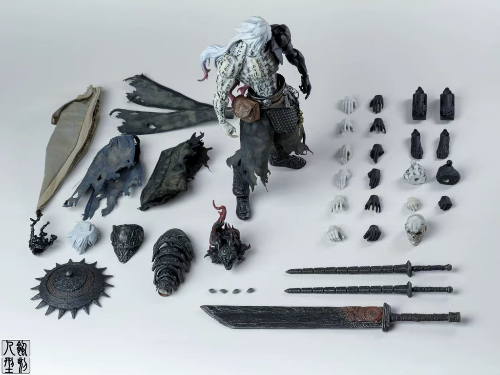 [In Stock] Etched 1/12 Scale Poison Witch Zhang Qing Calligraphy Version Articulated Figure
