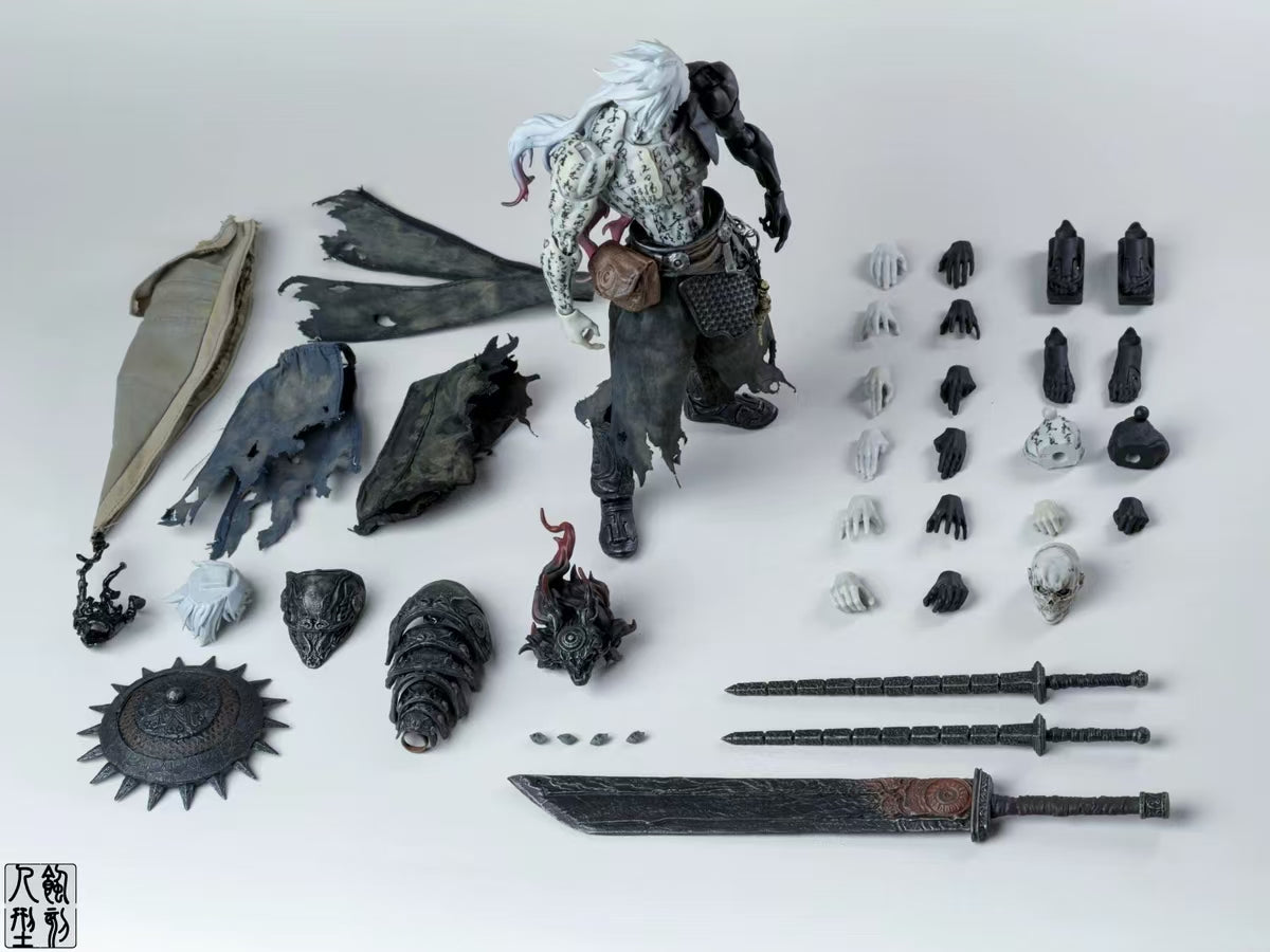 [In Stock] Etched 1/12 Scale Poison Witch Zhang Qing Calligraphy Version Articulated Figure