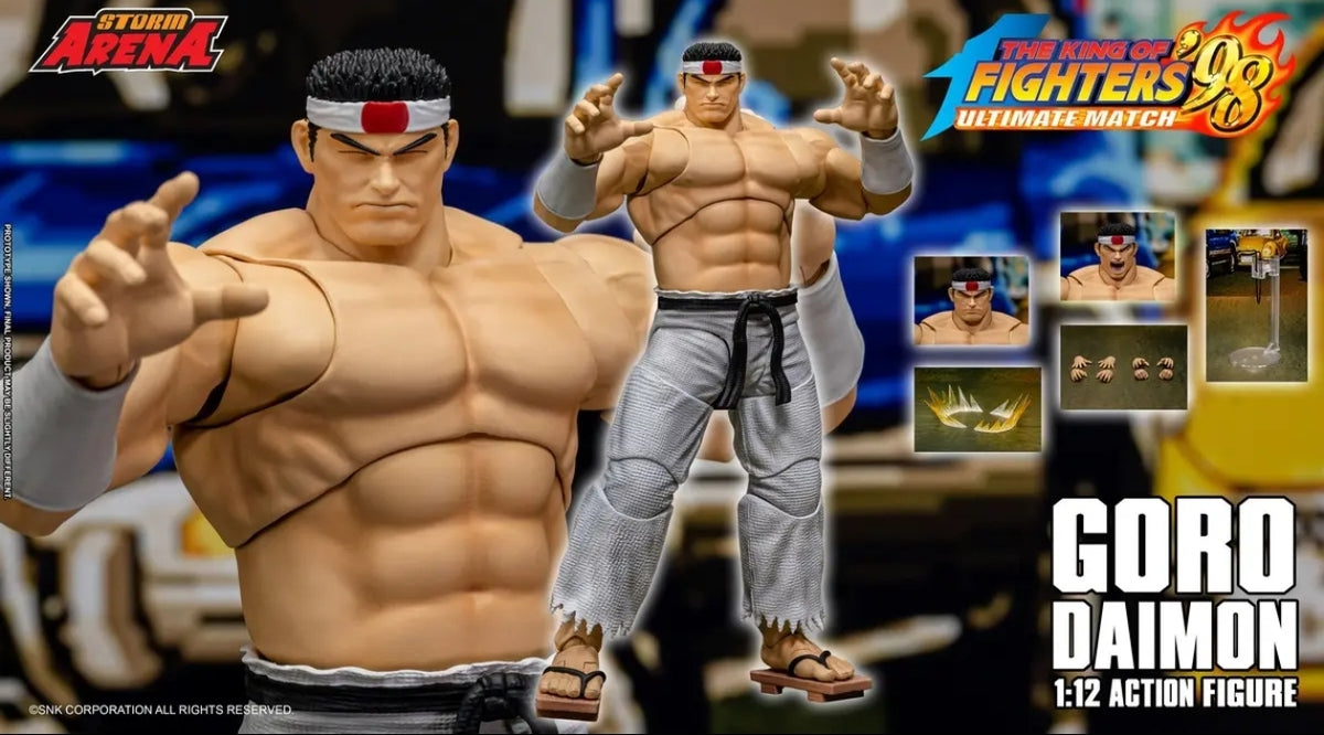[In Stock] STORM 1/12 KOF '98 Ultimate Match Goro Daimon Figure, Action Figure