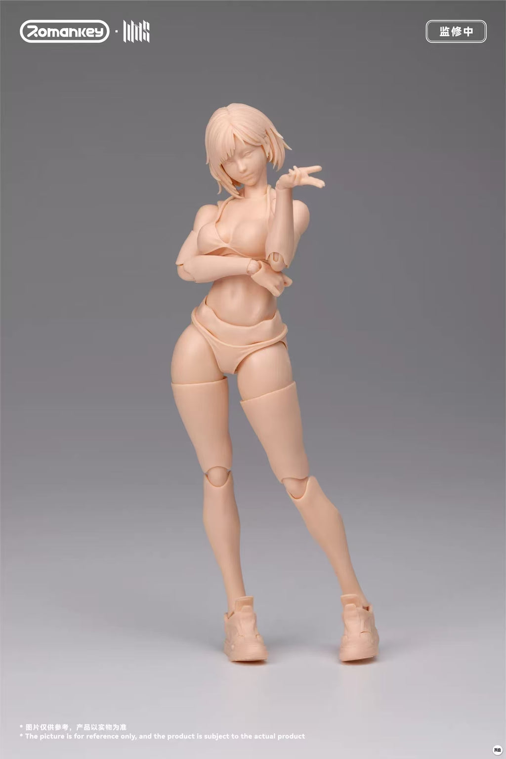 【Pre-Order】Romankey UMS004 1/12 Super Articulated Female Body Mia (Unpainted)