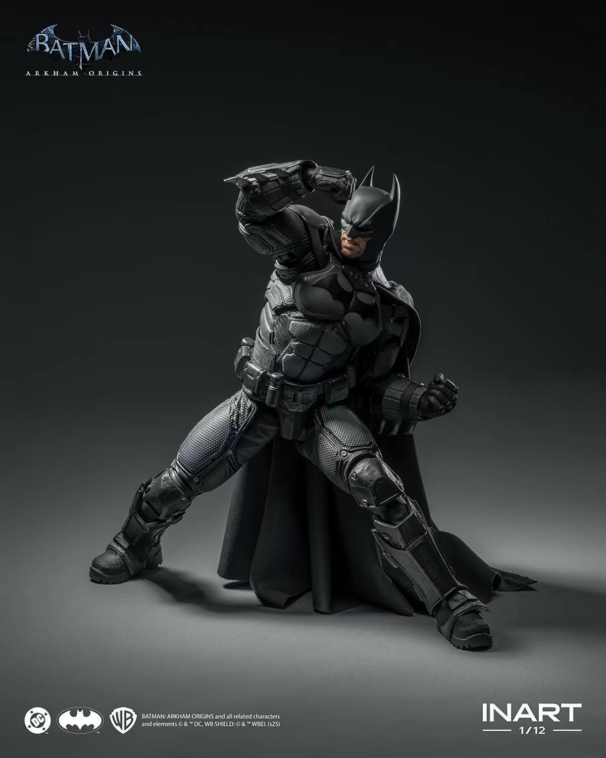 [In Stock] INART Batman: Arkham Origins Batman 1/12 Scale Action Figure&nbsp;