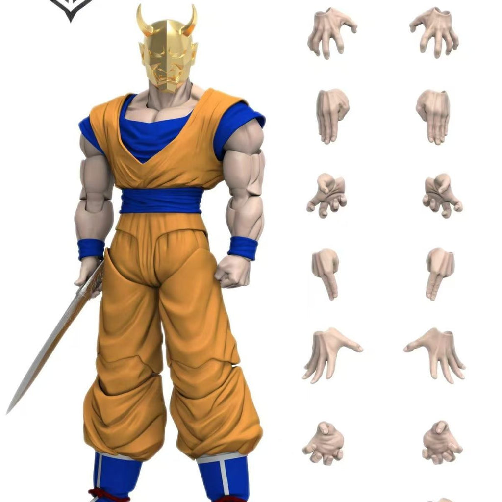 【Pre-Order】Golden-Faced Daywalker &amp; CXR Desktop Figurine – Dragon Ball Gohan Articulated Figure