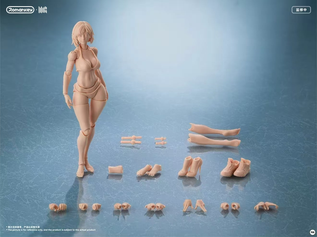 【Pre-Order】Romankey UMS004 1/12 Super Articulated Female Body Mia (Unpainted)