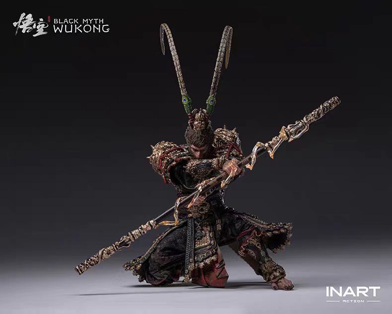 【Pre-Order】INART Action Black Myth: Wukong Great Sage Golden Armor Set 1/12 Scale Articulated Figure