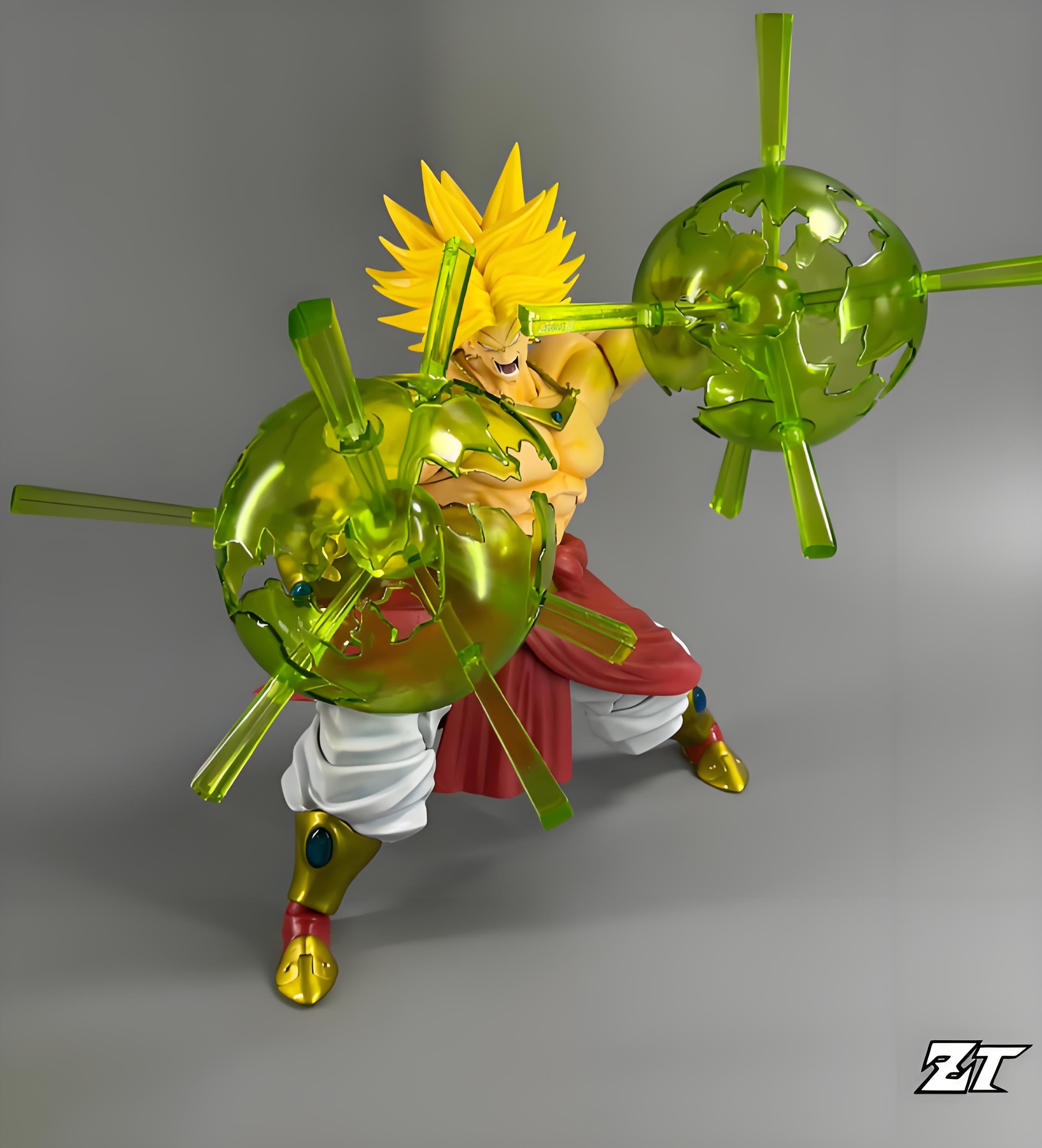 [Pre sale] &nbsp;ZT Studio Brolli Ancient Warrior Green Yellow Long Hair Mobile Doll