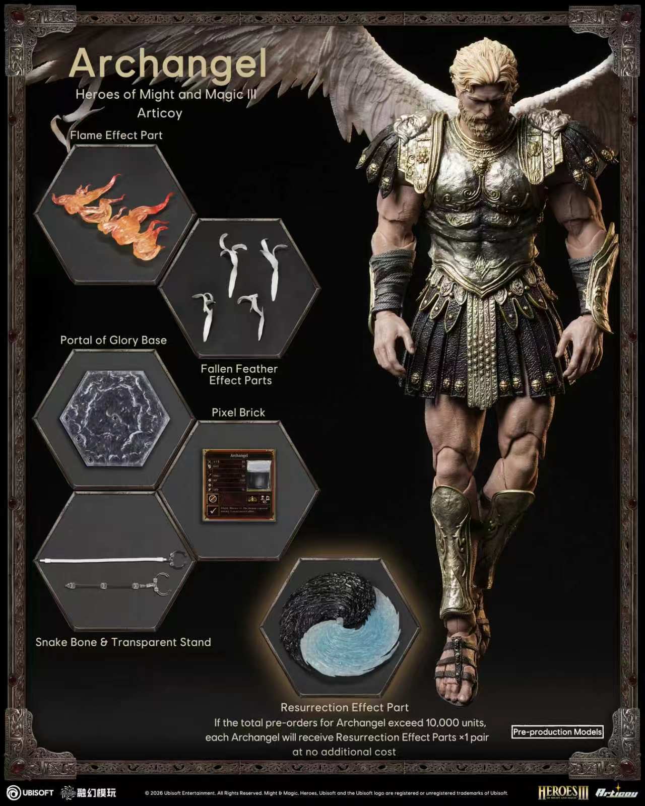 【Pre-Order】 Fusion Model Toys 1/12 Scale Classic Game Heroes of Might and Magic III: Archangel