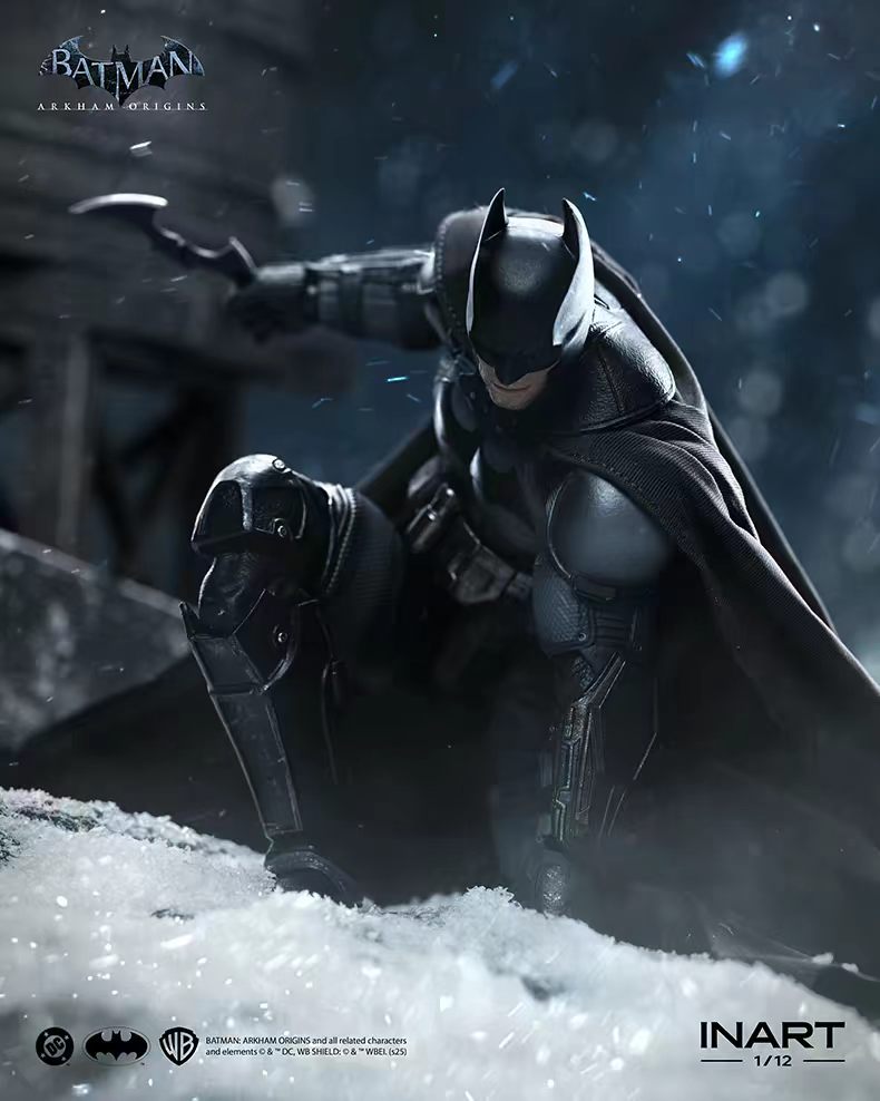 [In Stock] INART Batman: Arkham Origins Batman 1/12 Scale Action Figure&nbsp;