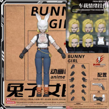 【Pre-Order】Blood Tooth Studio – Officer Rabbit (Android 18) – Dragon Ball Posable Figure