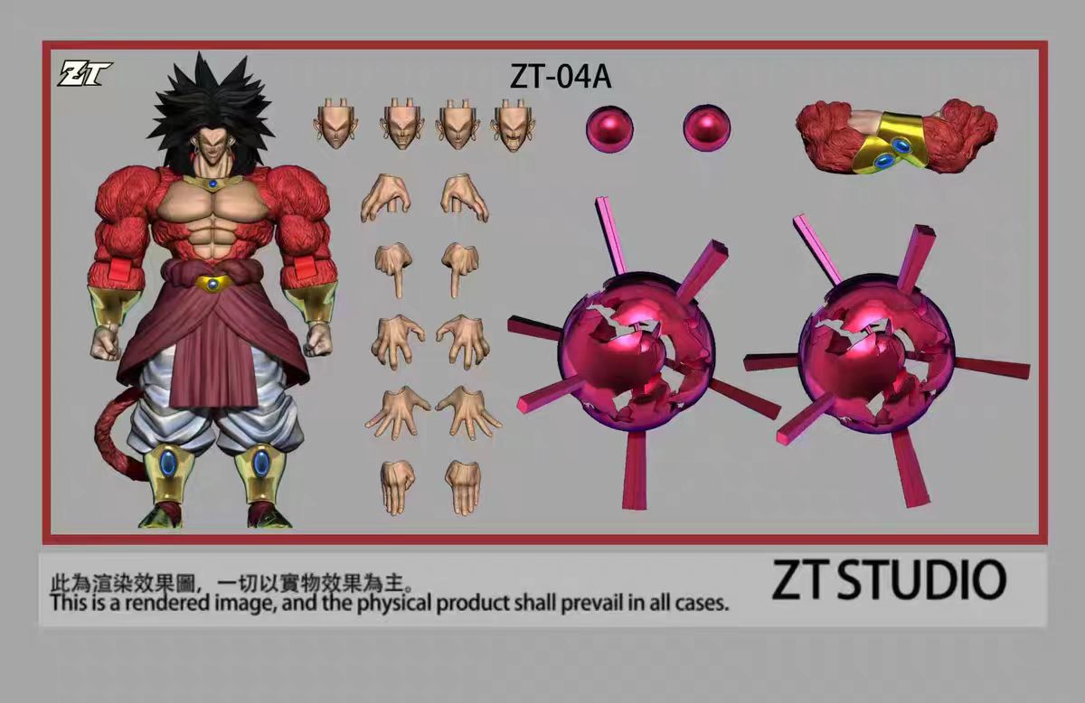 【Pre-Order】 ZT Studio ZT Broly Super 4 Broly Action Figure Toy&nbsp;