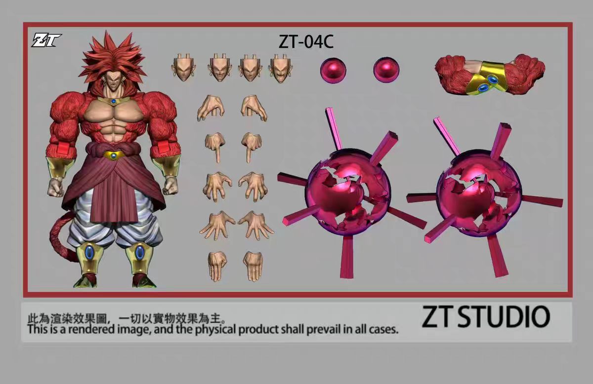 【Pre-Order】 ZT Studio ZT Broly Super 4 Broly Action Figure Toy&nbsp;