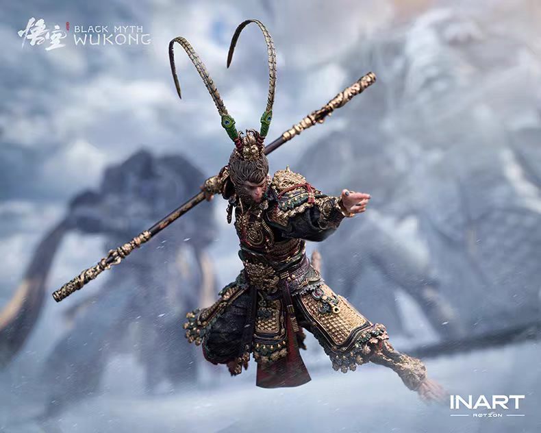 【Pre-Order】INART Action Black Myth: Wukong Great Sage Golden Armor Set 1/12 Scale Articulated Figure