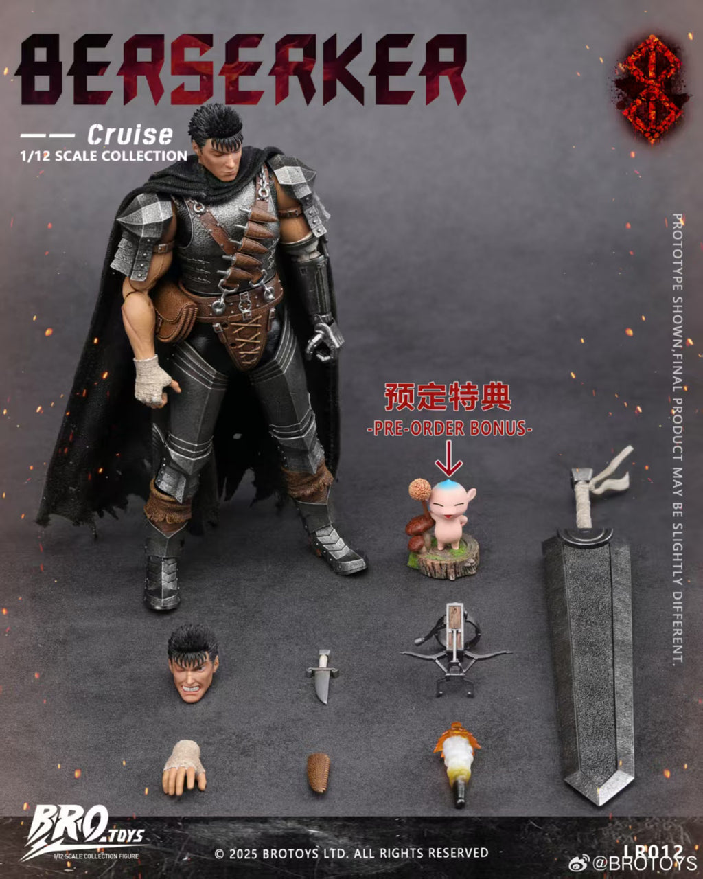 【Pre-Order】BROTOYS 1/12  Berserker - Cruise 1/12 Action Figure