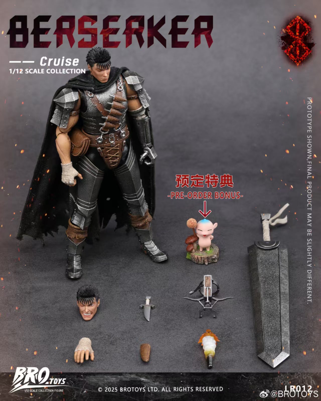 【Pre-Order】BROTOYS 1/12  Berserker - Cruise 1/12 Action Figure