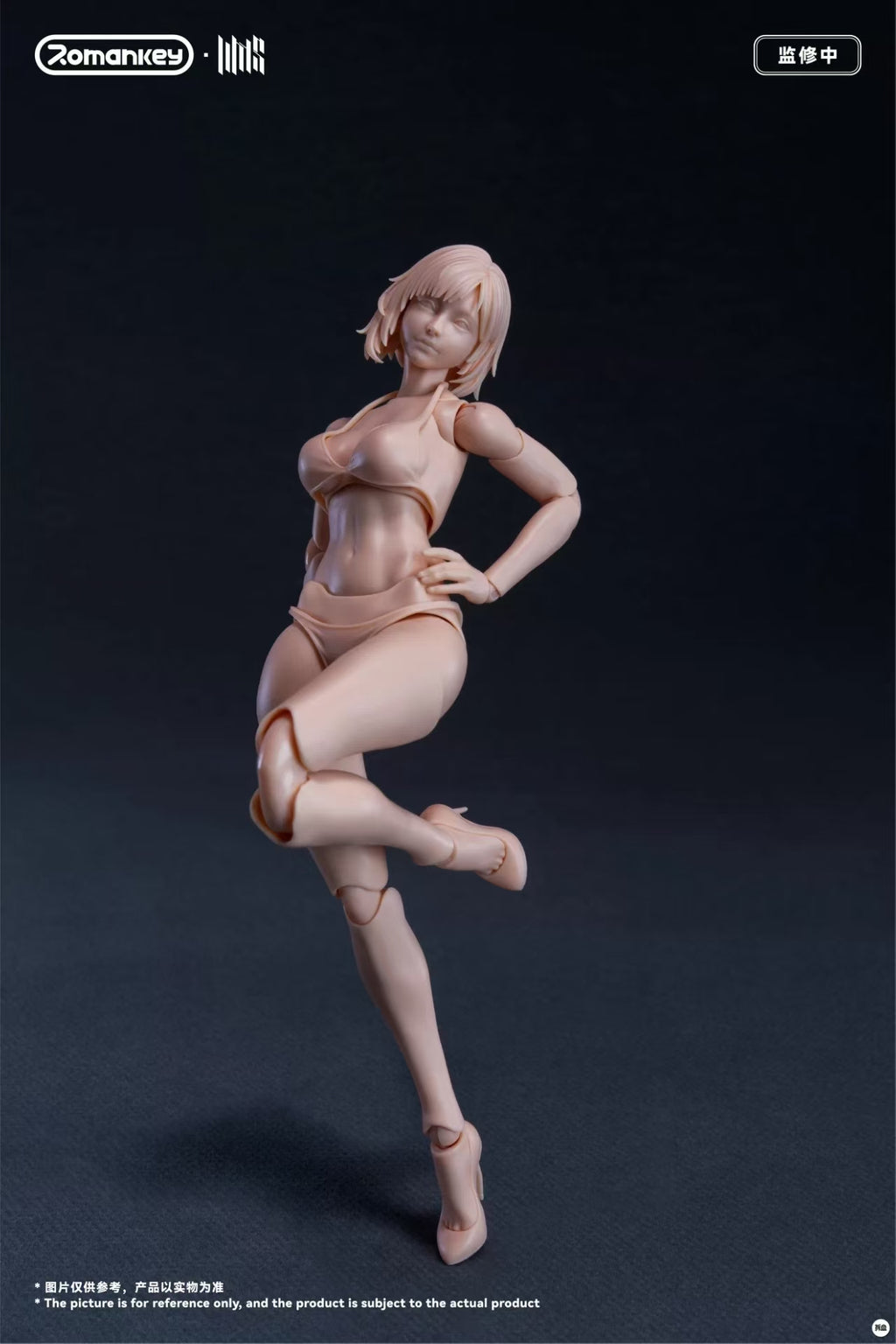 【Pre-Order】Romankey UMS004 1/12 Super Articulated Female Body Mia (Unpainted)