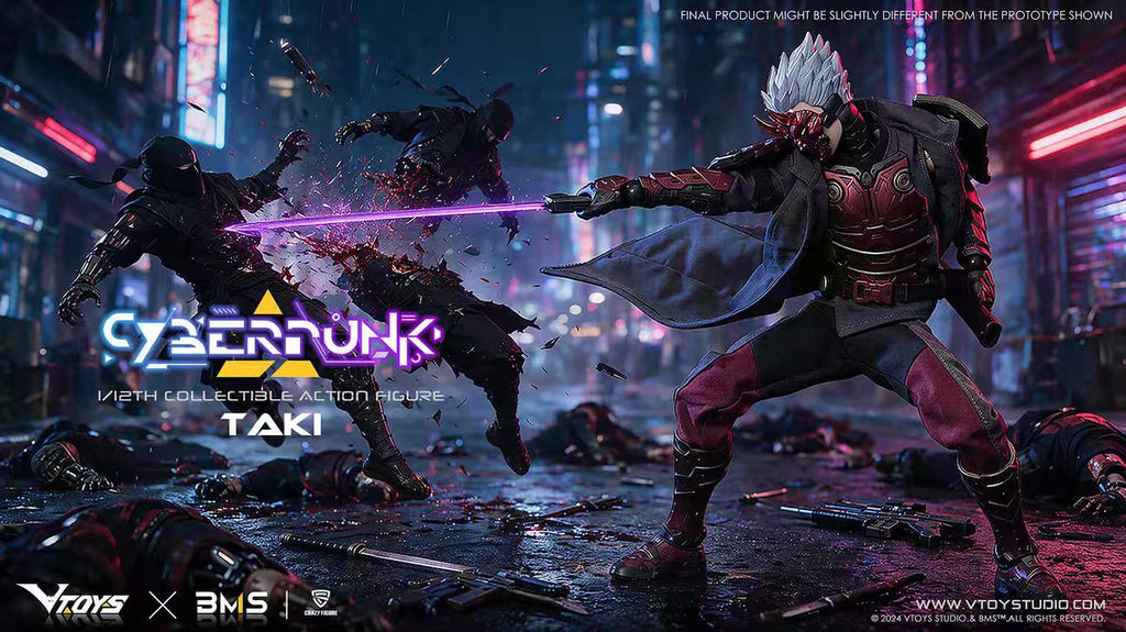 [Pre-order] VTOYS Cyberpunk Samurai Taki Scarlet Dawn 1/12 Scale Articulated Figure