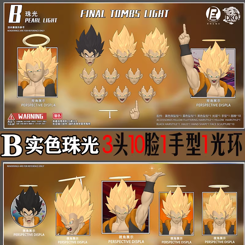 【Pre-order 】RE&DKO Gogeta Head Sculpture Accessory Pack