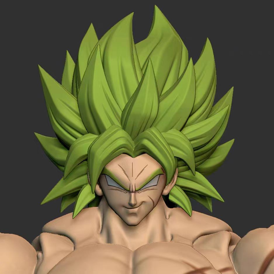 【Pre-Order】GM Full Power Broly Head Sculpt, SHF Articulated Figure Accessories, Super Saiyan