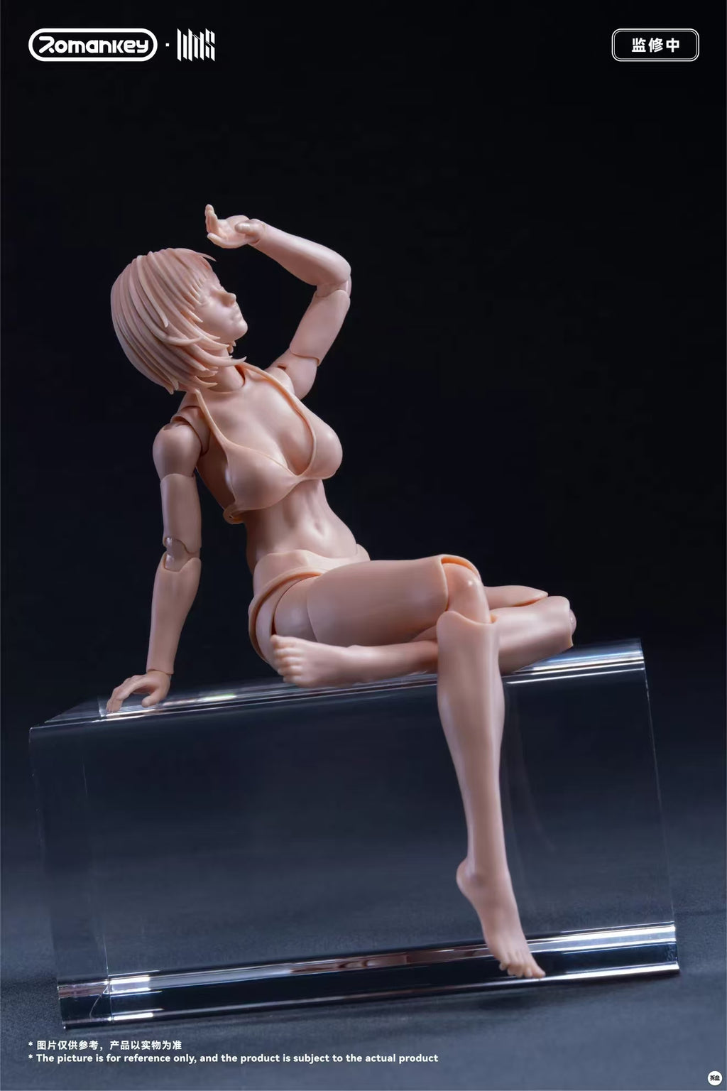 【Pre-Order】Romankey UMS004 1/12 Super Articulated Female Body Mia (Unpainted)