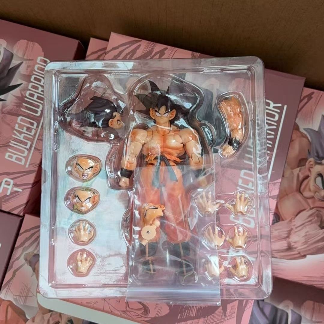 【Instock items.】Wow Super Action First Duel King Ken Kong Super Saiyan Goku 1/12 Figure Can be made by hand