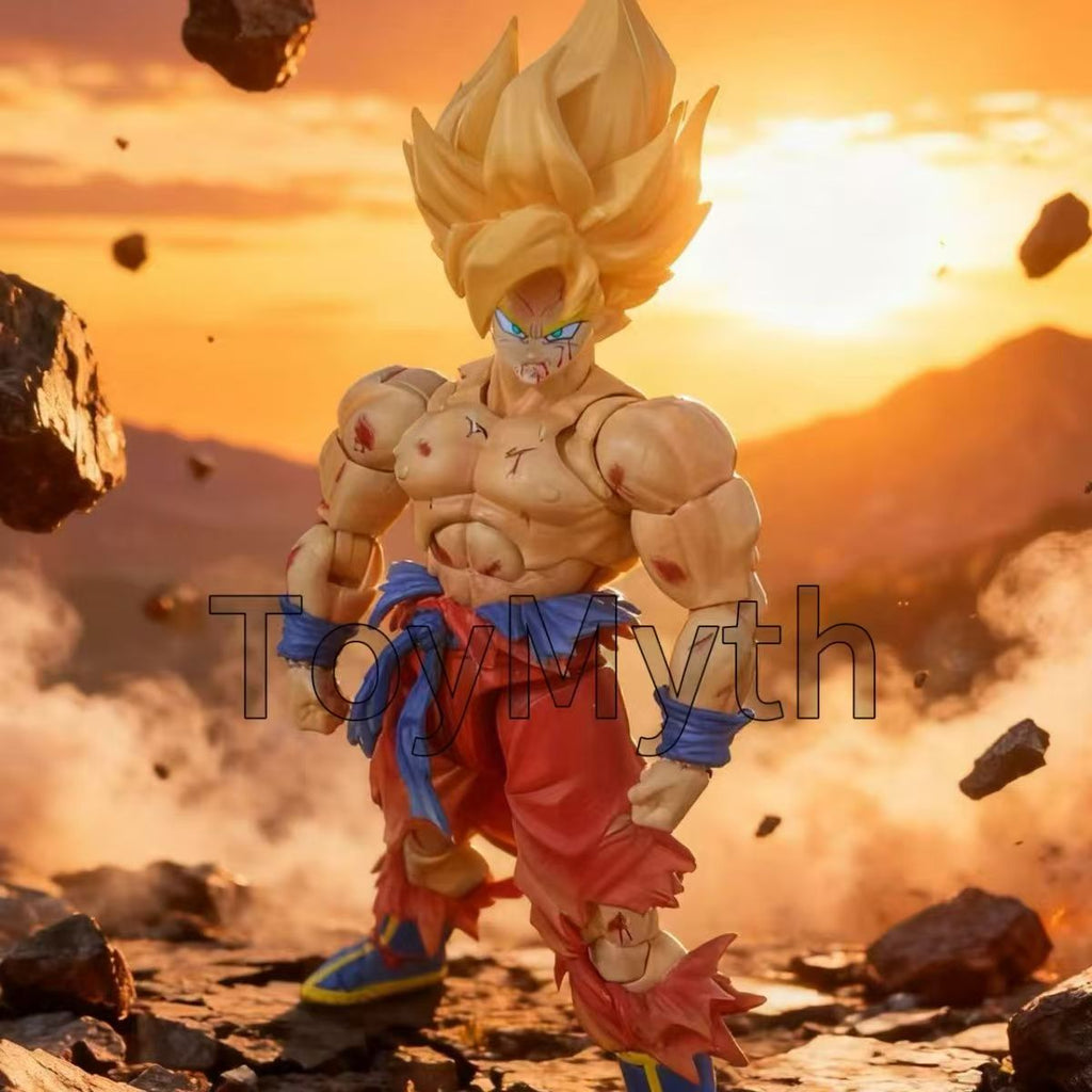 [Pre sale]N&amp;T Dragon Ball Shf Super Series Weekly Color Goku Battle Damage 3.0 Elemental Mobile