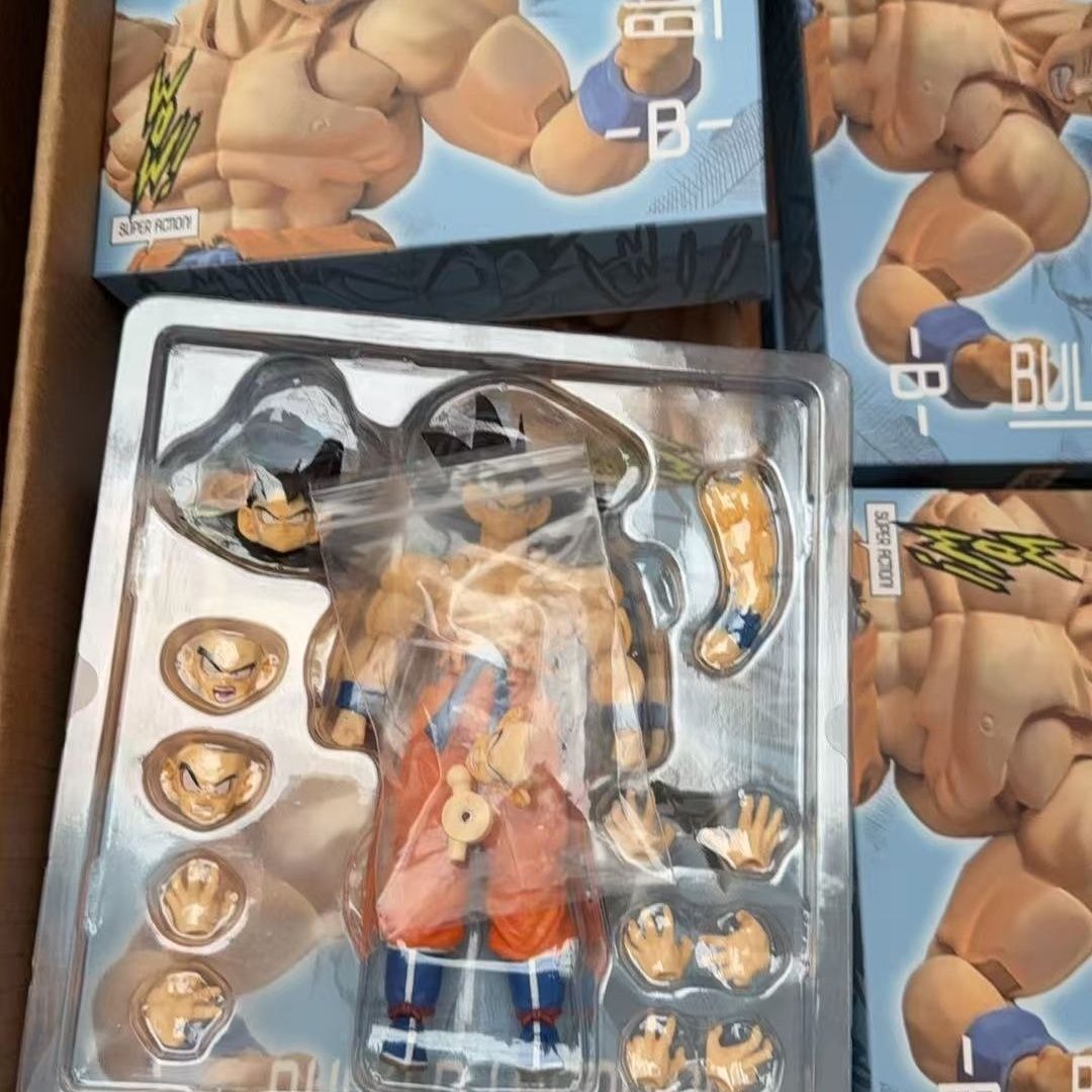 【Instock items.】Wow Super Action First Duel King Ken Kong Super Saiyan Goku 1/12 Figure Can be made by hand
