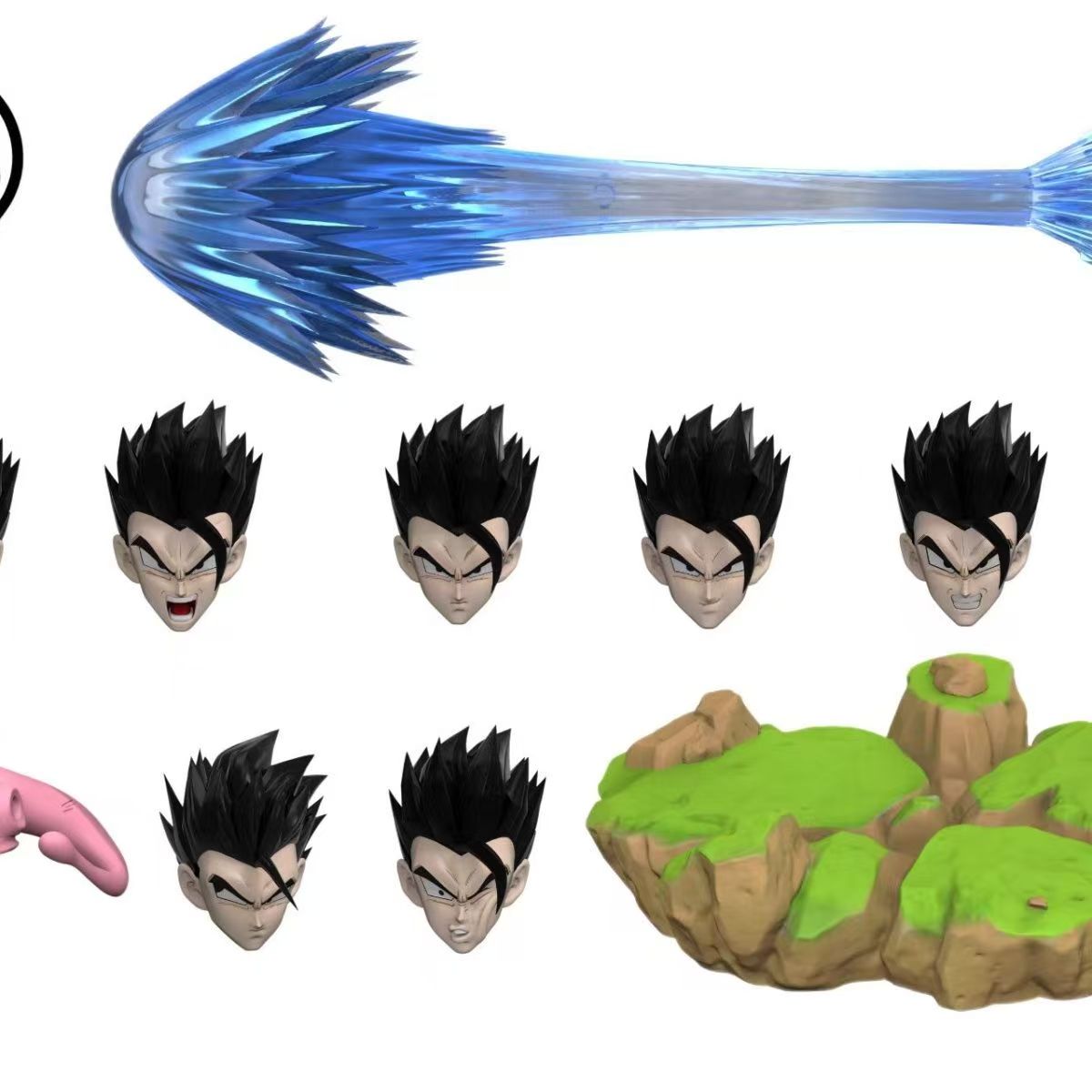 【Pre-Order】Golden-Faced Daywalker &amp; CXR Desktop Figurine – Dragon Ball Gohan Articulated Figure