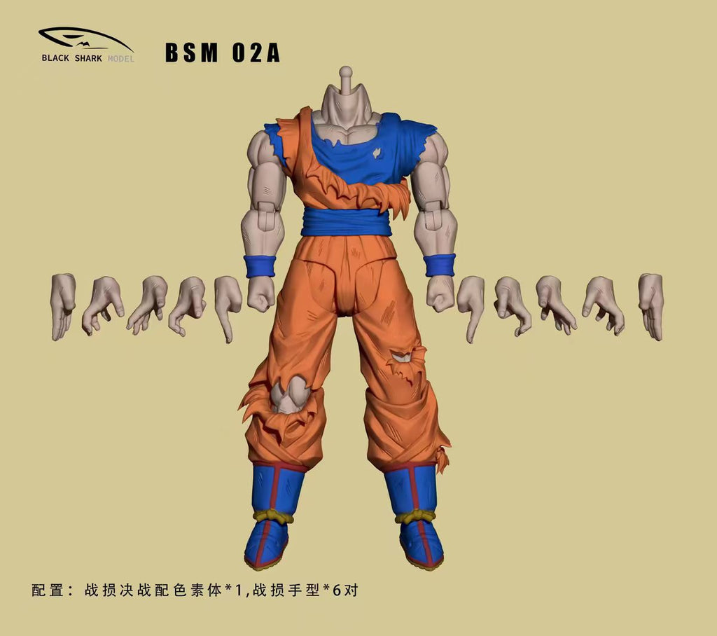 【Pre-Order】BLACK SHARK (Battle-Damaged Articulated Accessory Pack) Base Body