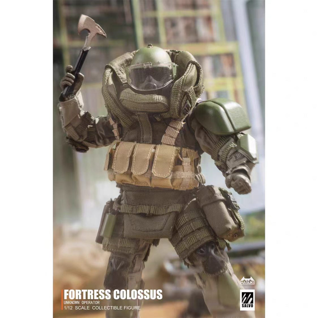 [In Stock] HASUKI 1/12 Black Ops Camouflage Articulated Action Figure Special Forces