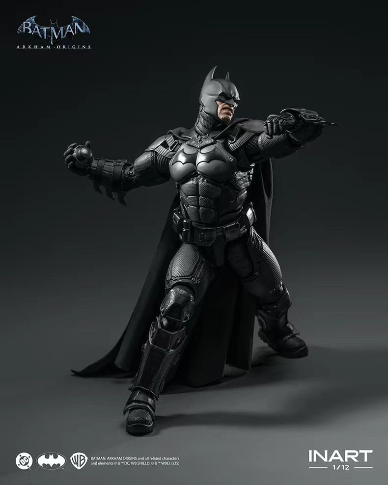 [In Stock] INART Batman: Arkham Origins Batman 1/12 Scale Action Figure&nbsp;