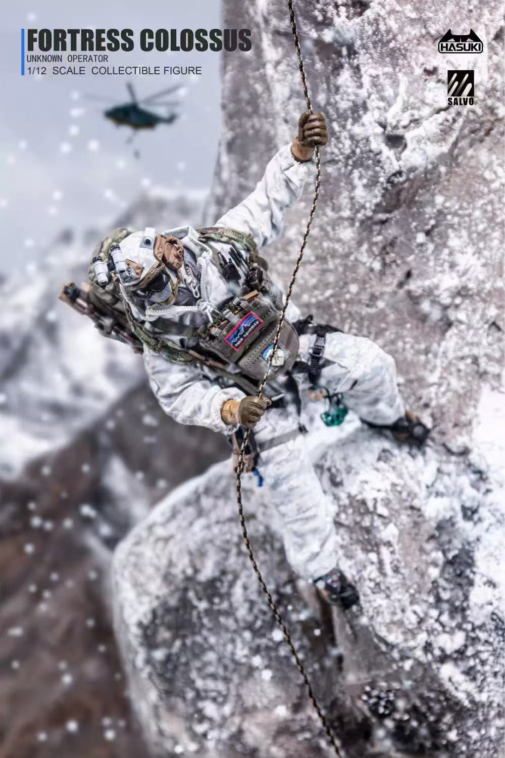 [In Stock] HASUKI 1/12 Black Ops Camouflage Articulated Action Figure Special Forces