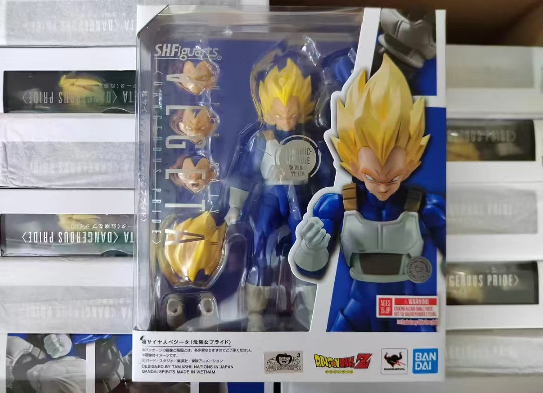 【In Stock】Bandai SHF Dragon Ball Z Super Saiyan Vegeta Dangerous Pride 3.0