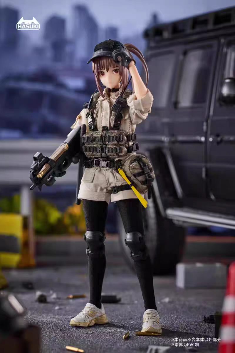 [In Stock] HASUKI 1/12 PA006 Guardian Armed Gunner Reizei Hiseo Articulated Figure