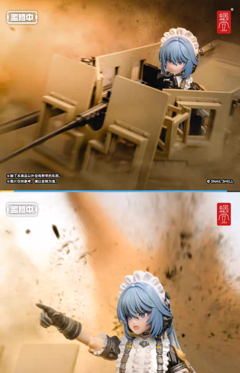 【 Instock items 】 Snail Shell RA-02 Tactical Maid - Joban and Sound 1/12 Painted Finished Product Mobile Handpiece